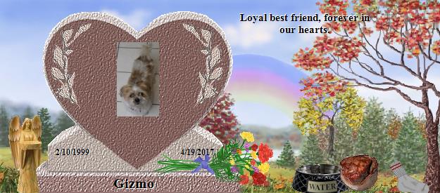 Gizmo's Rainbow Bridge Pet Loss Memorial Residency Image