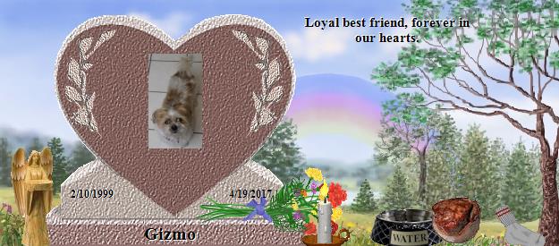 Gizmo's Rainbow Bridge Pet Loss Memorial Residency Image