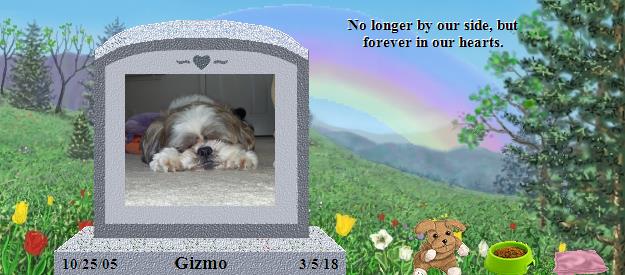 Gizmo's Rainbow Bridge Pet Loss Memorial Residency Image