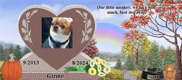 Gizmo's Rainbow Bridge Pet Loss Memorial Residency Image