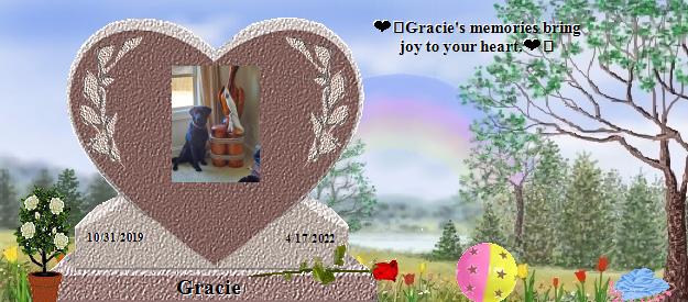 Gracie's Rainbow Bridge Pet Loss Memorial Residency Image