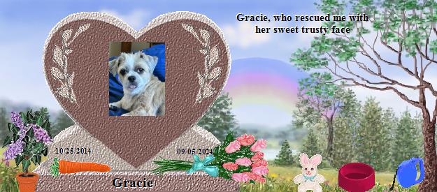 Gracie's Rainbow Bridge Pet Loss Memorial Residency Image