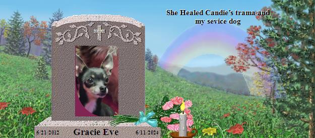 Gracie Eve's Rainbow Bridge Pet Loss Memorial Residency Image