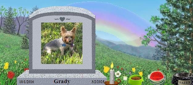 Grady's Rainbow Bridge Pet Loss Memorial Residency Image