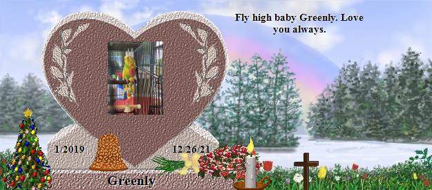 Greenly's Rainbow Bridge Pet Loss Memorial Residency Image