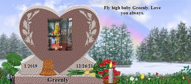Greenly's Rainbow Bridge Pet Loss Memorial Residency Image