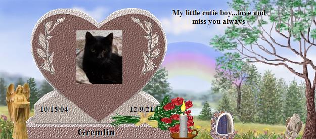 Gremlin's Rainbow Bridge Pet Loss Memorial Residency Image