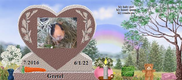 Gretel's Rainbow Bridge Pet Loss Memorial Residency Image