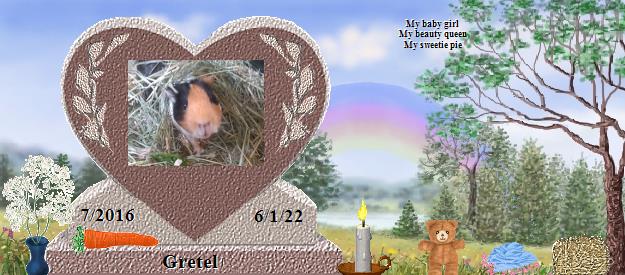 Gretel's Rainbow Bridge Pet Loss Memorial Residency Image