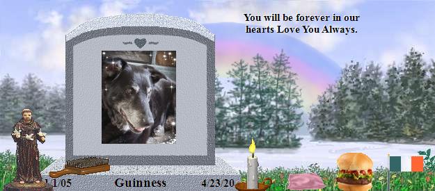 Guinness's Rainbow Bridge Pet Loss Memorial Residency Image
