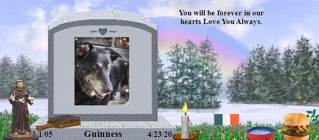 Guinness's Rainbow Bridge Pet Loss Memorial Residency Image