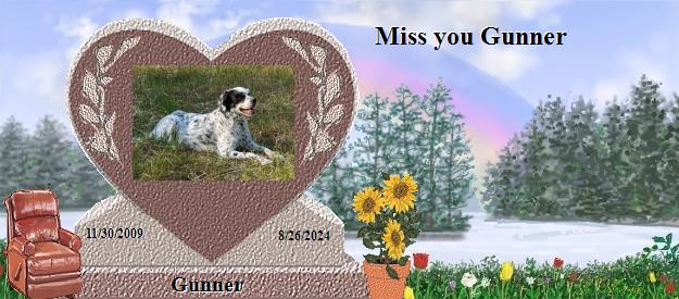 Gunner's Rainbow Bridge Pet Loss Memorial Residency Image