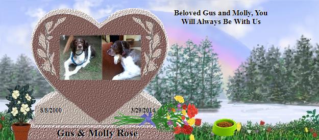 Gus & Molly Rose's Rainbow Bridge Pet Loss Memorial Residency Image