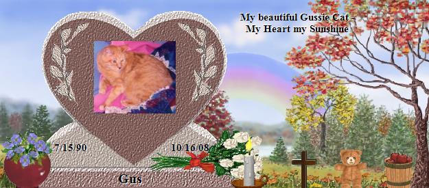 Gus's Rainbow Bridge Pet Loss Memorial Residency Image