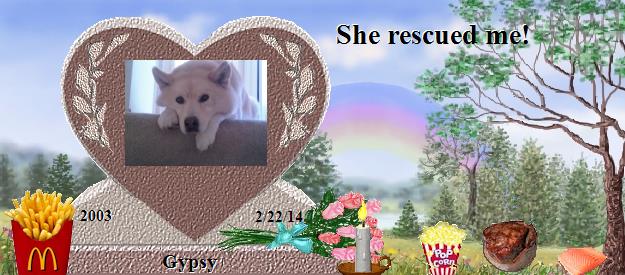 Gypsy's Rainbow Bridge Pet Loss Memorial Residency Image