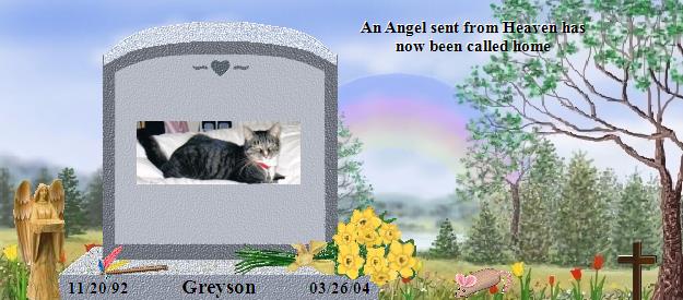 Greyson's Rainbow Bridge Pet Loss Memorial Residency Image