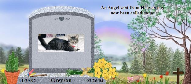 Greyson's Rainbow Bridge Pet Loss Memorial Residency Image