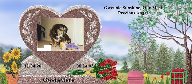 Gweneviere's Rainbow Bridge Pet Loss Memorial Residency Image