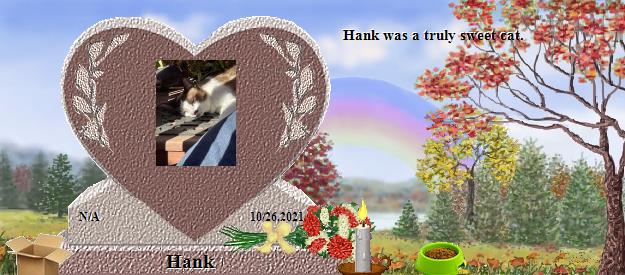 Hank's Rainbow Bridge Pet Loss Memorial Residency Image