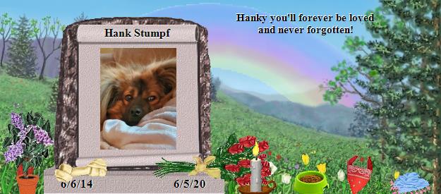 Hank Stumpf's Rainbow Bridge Pet Loss Memorial Residency Image