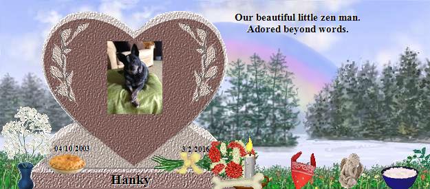 Hanky's Rainbow Bridge Pet Loss Memorial Residency Image