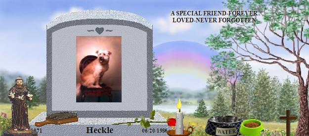 Heckle's Rainbow Bridge Pet Loss Memorial Residency Image