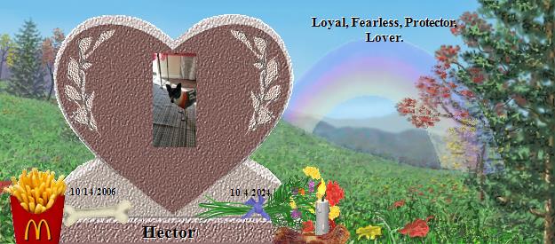 Hector's Rainbow Bridge Pet Loss Memorial Residency Image