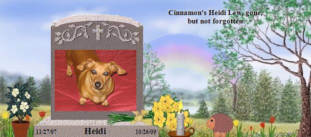 Heidi's Rainbow Bridge Pet Loss Memorial Residency Image