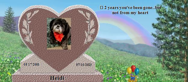 Heidi's Rainbow Bridge Pet Loss Memorial Residency Image