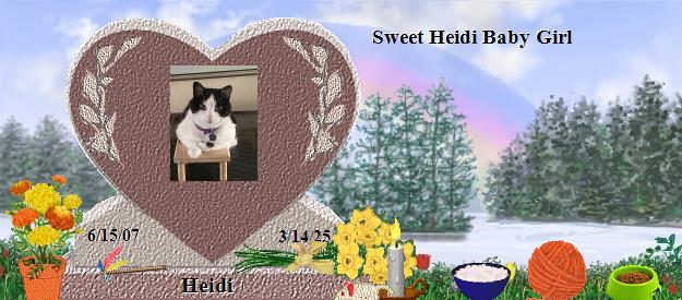 Heidi's Rainbow Bridge Pet Loss Memorial Residency Image