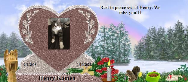 Henry Kamen's Rainbow Bridge Pet Loss Memorial Residency Image