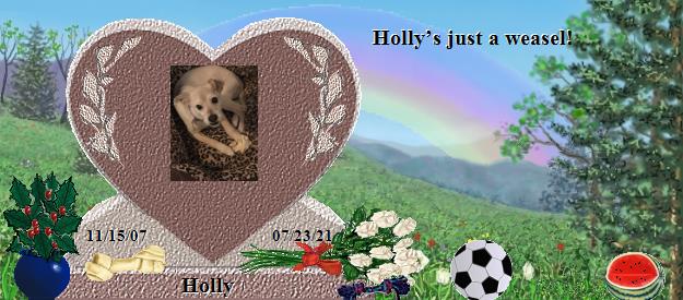 Holly's Rainbow Bridge Pet Loss Memorial Residency Image