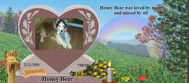 Honey Bear's Rainbow Bridge Pet Loss Memorial Residency Image