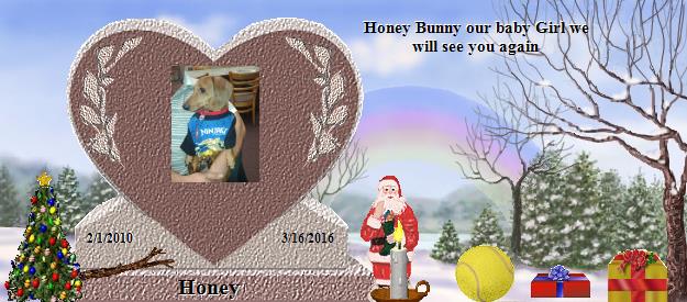 Honey's Rainbow Bridge Pet Loss Memorial Residency Image