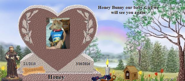 Honey's Rainbow Bridge Pet Loss Memorial Residency Image