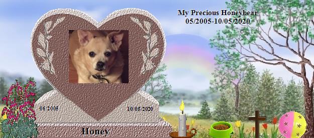 Honey's Rainbow Bridge Pet Loss Memorial Residency Image