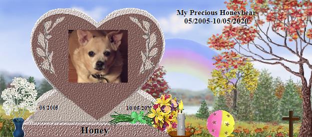 Honey's Rainbow Bridge Pet Loss Memorial Residency Image