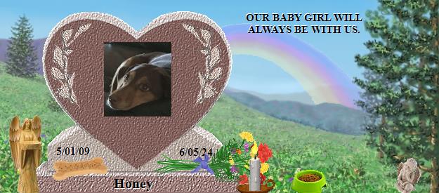 Honey's Rainbow Bridge Pet Loss Memorial Residency Image