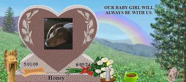 Honey's Rainbow Bridge Pet Loss Memorial Residency Image