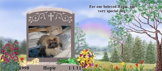 Hopie's Rainbow Bridge Pet Loss Memorial Residency Image