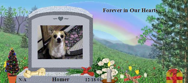 Homer's Rainbow Bridge Pet Loss Memorial Residency Image