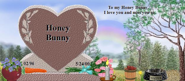 Honey Bunny's Rainbow Bridge Pet Loss Memorial Residency Image