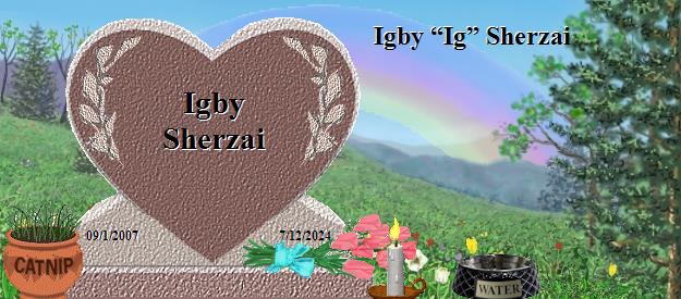 Igby Sherzai's Rainbow Bridge Pet Loss Memorial Residency Image