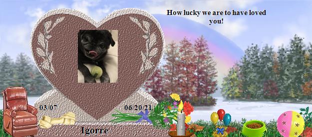 Igorre's Rainbow Bridge Pet Loss Memorial Residency Image