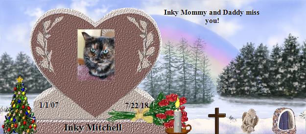 Inky Mitchell's Rainbow Bridge Pet Loss Memorial Residency Image