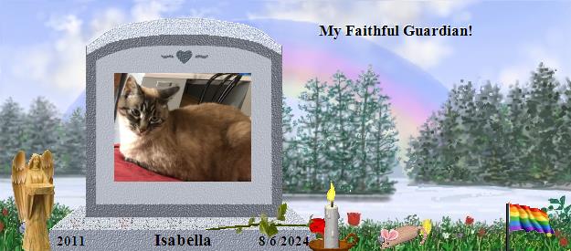 Isabella's Rainbow Bridge Pet Loss Memorial Residency Image