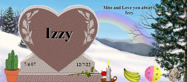 Izzy's Rainbow Bridge Pet Loss Memorial Residency Image