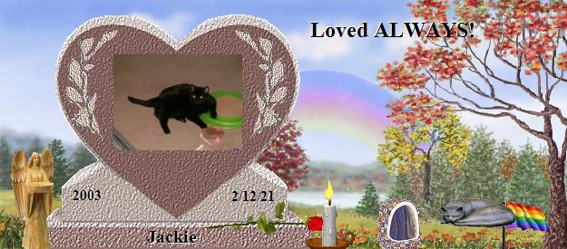 Jackie's Rainbow Bridge Pet Loss Memorial Residency Image