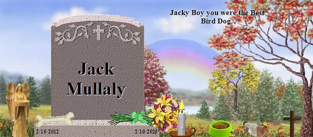 Jack Mullaly's Rainbow Bridge Pet Loss Memorial Residency Image