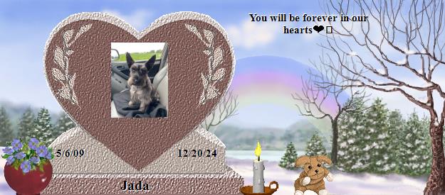 Jada's Rainbow Bridge Pet Loss Memorial Residency Image